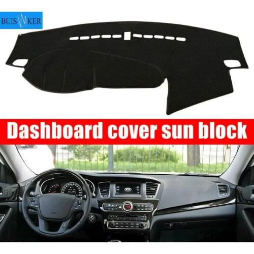 Dashboard Cover Sun Shade Non-slip Dash Mat Pad Carpet Car Stickers Accessories For Kia Cadenza K7 2010 2011 2012 2013 2014-2016