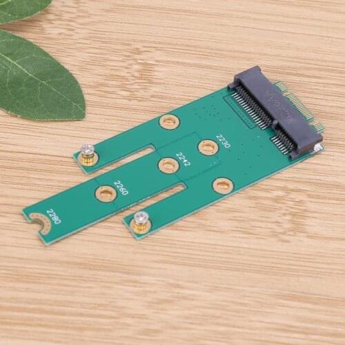 NGFF M.2 B + M Key To MSATA Mini PCI-E Convert Card PCI-Express SATA 3.0 SSD Male Adapter Card For 2242/2260/2280 M2 Ngff SSD