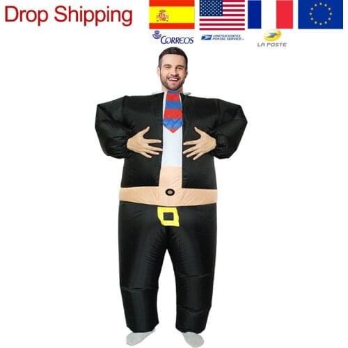 New Suit Boss Inflatable Costume Cosplay Dress For Adult Man Women Halloween Party Festival Stage Cosplay Show Costumes Clothes