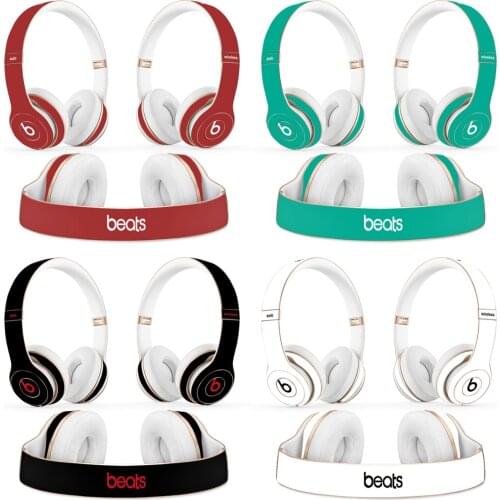 Pure color design Headphone Sticker for Beats Solo 2 solo 3 Wireless Headphone skin sticker for solo2 solo3 vinyl sticker