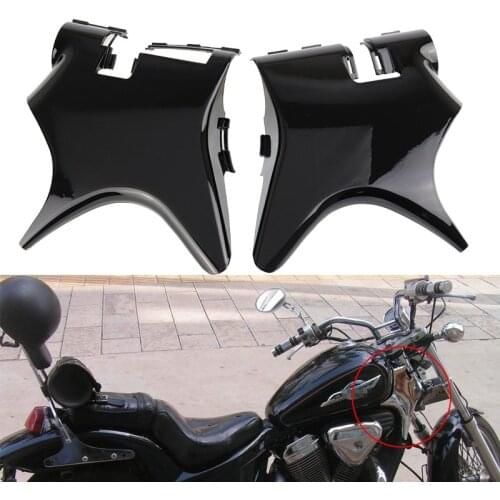 For Honda Shadow VT 600 VLX 600 STEED400 1988-1998 Front Cowl Neck Cover Chrome/Black ABS Plastic Frame Cover Side Faring Guard