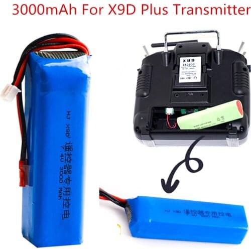 2S 7.4V 3000mAh Upgrade Rechargeable Lipo Battery Lipo Battery for Frsky Taranis X9D Plus Transmitter Toy Accessories