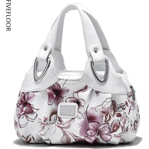 Luxury Handbags Flower Design Top-handle Ladies Handbag Women Shoulder Bags PU Leather Messenger Purse Bag Female Tote Sac Main