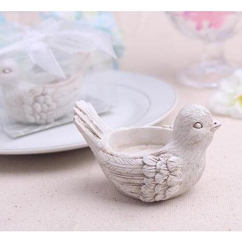 Wedding Favors "Songbird" Tea light Candle Holder Love Bird Tealight Holder 100pcs FREE SHIPPING(comes without the candle) SN