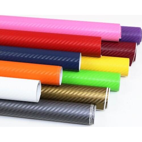 30x127cm 3D Carbon Fiber Vinyl Film Car Stickers Waterproof Car Styling Wrap Auto Vehicle Detailing Car accessories Motorcycle