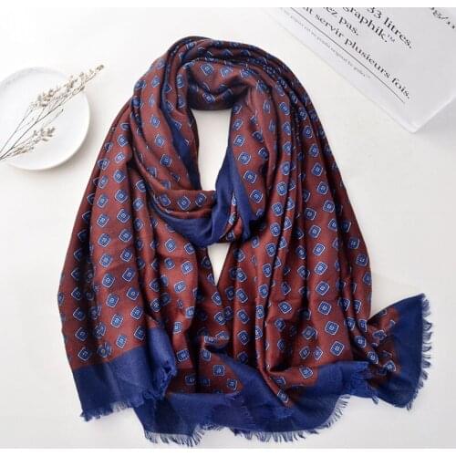 Men Wine Red Scarf Bandanas Muslim Hijab Autumn Winter Cotton Linen Long shawl Men neck warmer Fashion Brand Male Snood Scarves