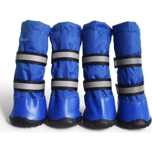 Dog Shoes Waterproof Dog Boots Spring Lining Nonslip Rubber Sole High Boots For Medium And Large Dogs