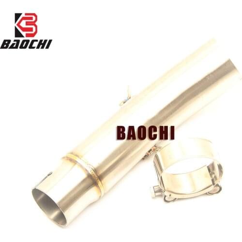 Motorcycle Exhaust Mid Tube Connect Link Pipe Clamp Muffler Spring Escape Adapter Pipe for Suzuki Gsr750 GSR 750 GSR750 exhaust