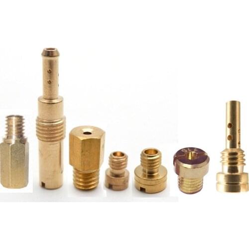 Customized Carburetor Pilot Slow Jet Main Jet for Keihin OKO VM TM TMX PE PWK FCR N424 224 Carb Motorcycle Injector Nozzle