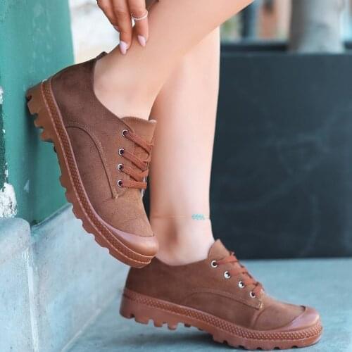 Tonar Mash Tan Suede Laced Sports Shoes New Season Convenient Seasonal Style Sneaker