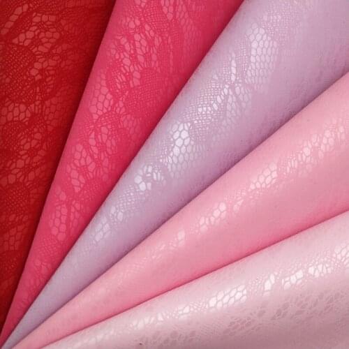 1PC 21X29CM Synthetic Letaher, Cuero Sintetico Faux Leather Lace PU Leather For Making Bows Accessories GM5080A