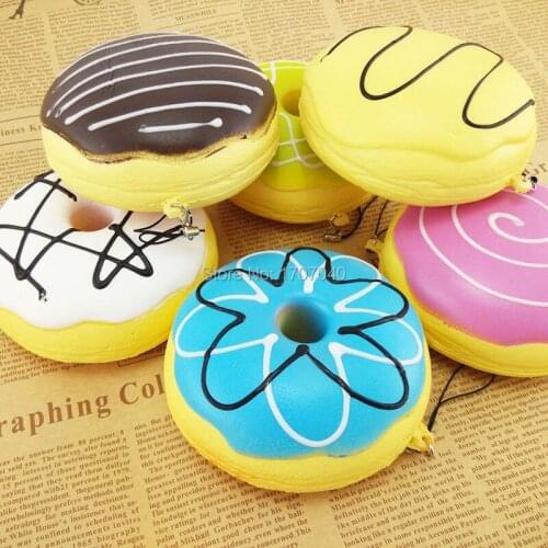 10cm Sweet Roll Big Kawaii Multy-mood Bread Gift Kid Toys Squishy Simulation Donuts Collectibles