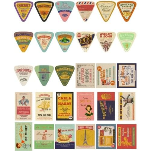 30 Pcs/lot Lovely American Advertisingt Mini Postcard Message Card Christmas Gifts