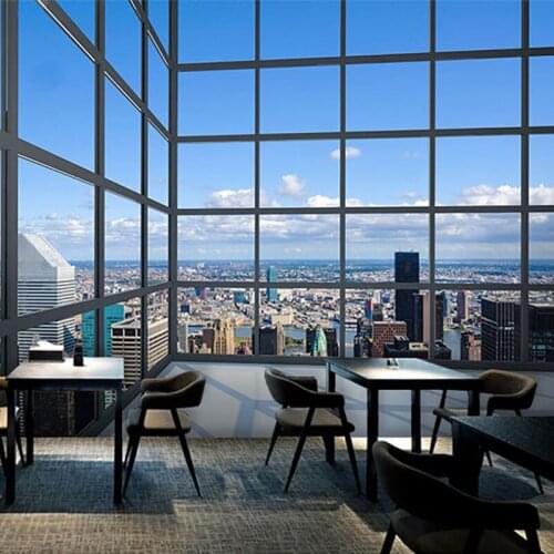 3D space expansion visual extension wallpaper living room TV scenery background wall decoration dining room studio wallpaper