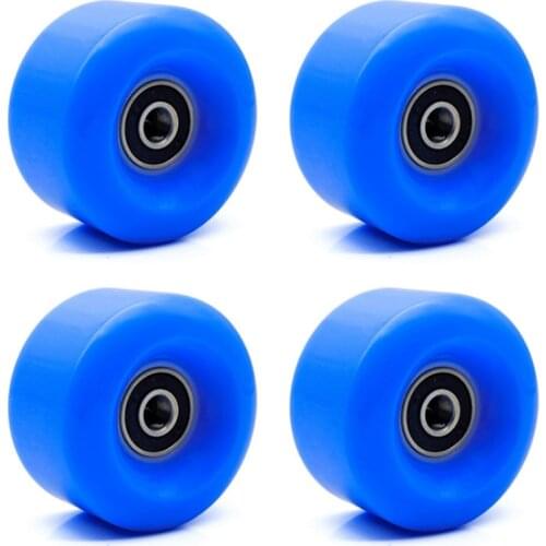 4PCS Double Row Roller Skates Four-Wheel Roller Skates Roller Skates Non-Shiny Wheels PU Wear-Resistant Wheels