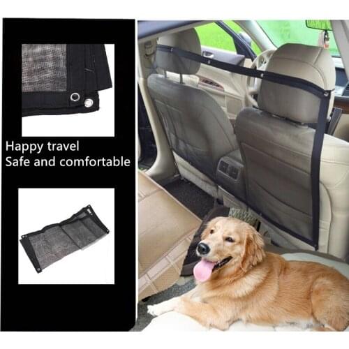 Car Pet Barrier Mesh Back Seat Safety Travel Isolation Net Keep Driving Safe Products Universal Dog Protection Net Barrier Fence