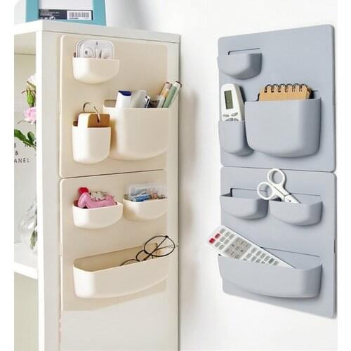 Household paste-type wall shelf bathroom wall storage rack free perforation wall hanging shelf kitchen organizer