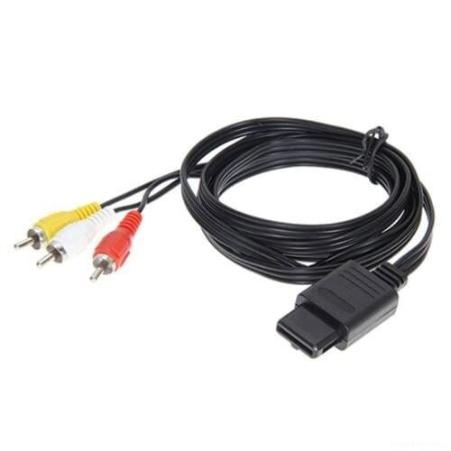 Good quality AV Audio Video Adapter Cable Cord for SNES Super NES Nintendo N64