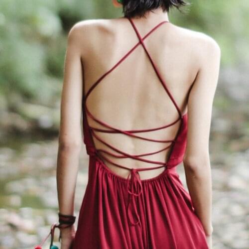 Isislove Design Backless Beach Skirt Beach Skirt Womens Summer 2021 New Seaside Holiday Long Skirt Slim