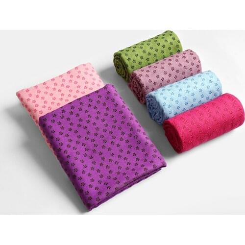 Yoga Mat Towel Non-slip Fitness Sweat-absorbent Natural Fine Fiber Towel Yoga Studio Gym Pilates 183 cm * 66 cm