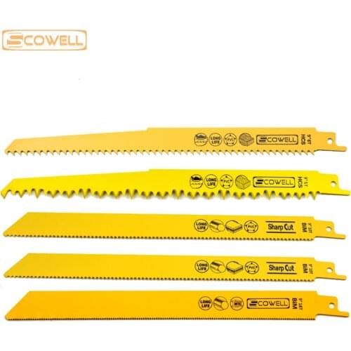 9 inch 5pcs Mixed Kit reciprocating saw blades sabre saw Multi tools saw blades 5TPI,6TPI,10TPI 18TPI Mixed Machine saw