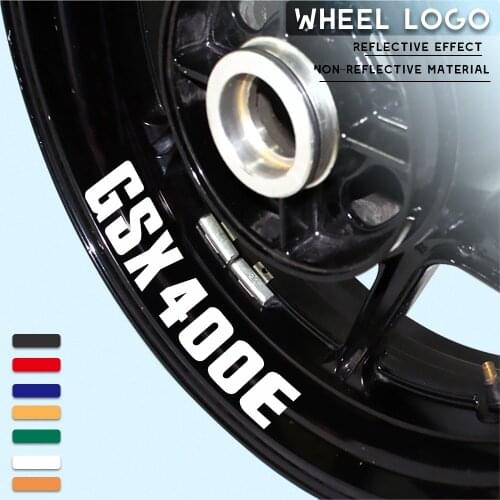 Motorcycle wheel tire stickers reflective strip decals personalized decorative stickers for SUZUKI GSX400E gsx 400e