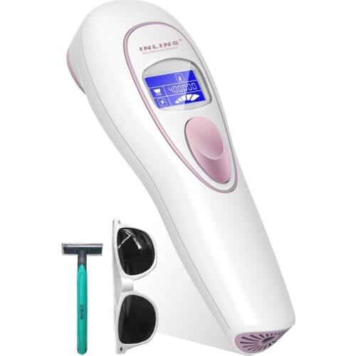 2019 Newest LCD Screen IPL White Epilator Permanent Hair Removal 400000 Flash Ice Cool Painless For Home Beauty Machine