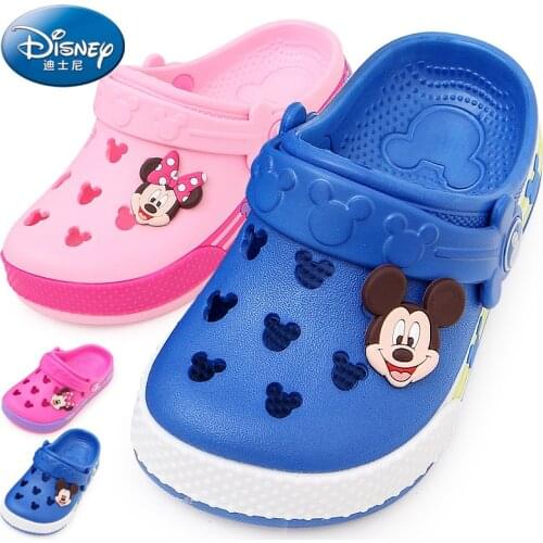 Disney Mickey Mouse Childrens 2021 New cartoon garden Casual sneaker boys girls Mickey Minnie mouse beach sandals and slippers