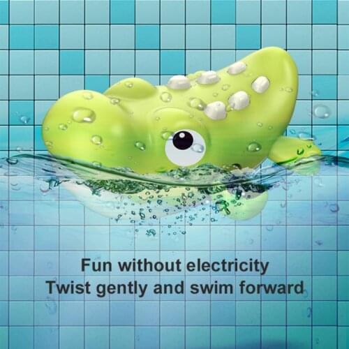 New Waterwheel Bath Toys Baby Bathroom Bathtub Faucet Shower Strong Suction Cup Childern Water Game Clockwork Swimming Animal