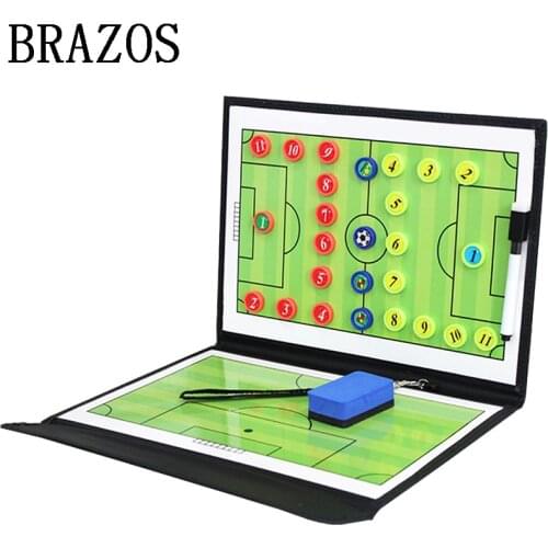 Updated Foldable Tactic Soccer Board Magnetic Football Board Football Training Soccer Coach Coaching Tactical Clipboard Futbol