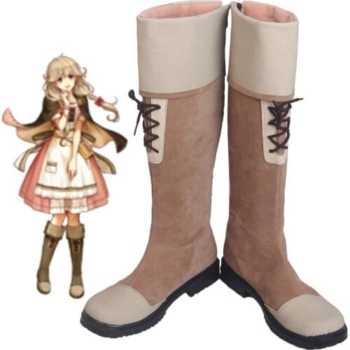 Fire Emblem Echoes: Shadows of Valentia Faye Cosplay Boots Shoes Custom Made Any Size