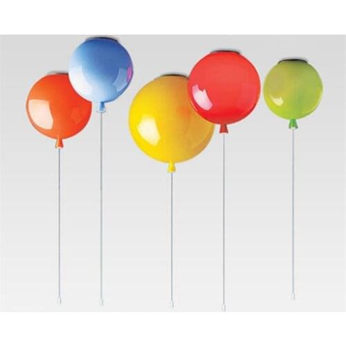 Nordic Modern Ceiling Lights Childrens Room Warm Living Room Bedroom Dining Room Bar Lovely Color Balloon Lights Ceiling Lamps