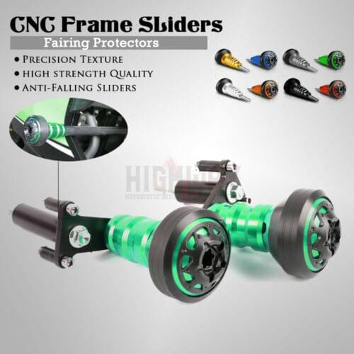 Motorcycle Carved Falling Protection Frame Slider Fairing Guard Crash Pad Protector For KAWASAKI ninja 400 EX400 Z400