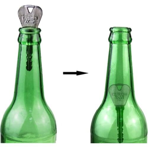 Folding Key Thru Bottle Toy Metal Ring Penetration Bottle for Magic Trick Props Toys for Kids Educational Christmas Gift