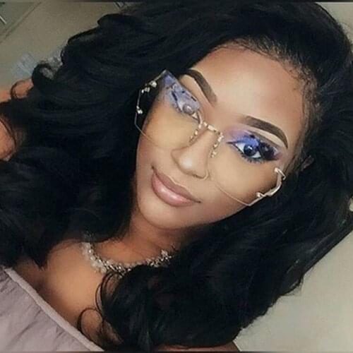 Women Oversized Unique Rimless Sunglasses Gold Metal Legs Vintage Eyeglasses Female UV400 Gradient Sun Glasses Eyewear #236803