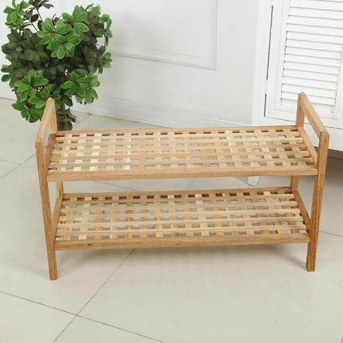 Solid wood shoe rack Nordic simple style multi-layer rack balcony flower rack kitchen rack clothes rack