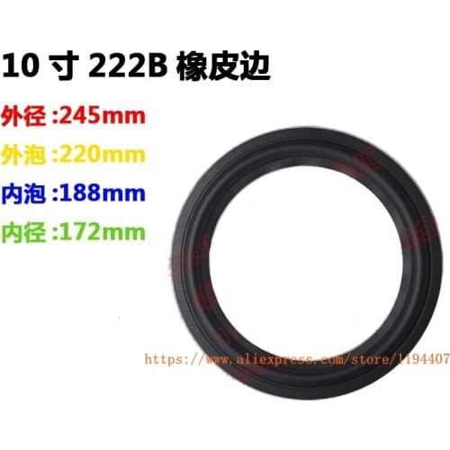 10pcs/lot Brand New 10 inch 10" Repair Subwoofer / Bass Speaker Rubber Surrounds 245mm 220mm 188mm 172mm