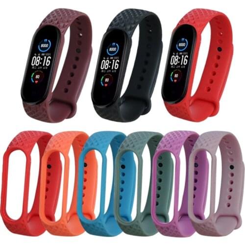 12pcs/lot Strap For Xiaomi Mi Band 5 Wrist Silicone Bracelet MIband for Mi Band 5 Strap Wristbands Pulseira