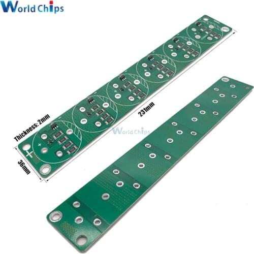 2.5 -3V 360F 400F 500F 700F 6PCS Single Row Super Farad Capacitor Balancing Protection Board Capacitor Protection Board Module