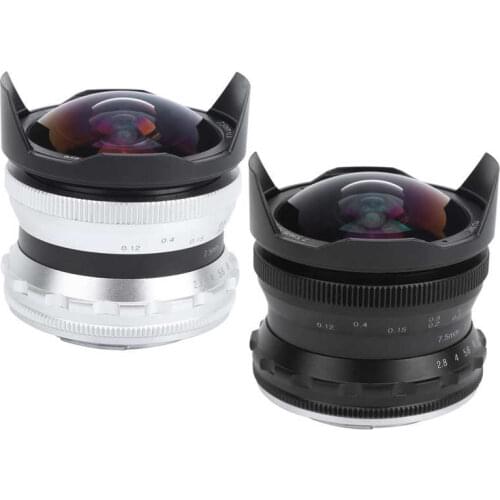 7.5mm F2.8 FX Mount Ultra Wide Angle Fisheye Scenery Lens for Fuji X-T4/X-T3/X-T30/X-S10 Lens
