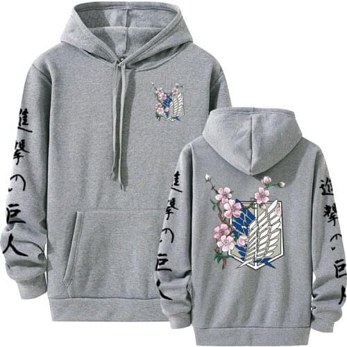 90s Japanese Anime Attack On Titan Shingeki No Kyojin Graphic Hoodies Men Unisex Oversized Funny Cartoon Sweatshirt Hoody Male