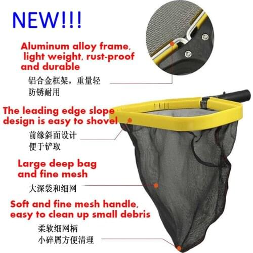 Leaf Skimmer Swimming Pools Skimmer Net Pool Net Rubbish Cleaning Rake Leaf Mesh Deep Bag Net Swimming Pool Accessories
