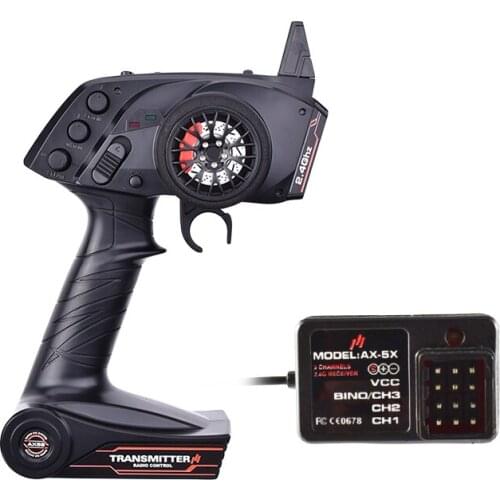 AUSTAR AX5S 2.4G 3CH Radio Remote Control Transmitter with Receiver for RC Car Boat Super Active Passive Anti-jamming