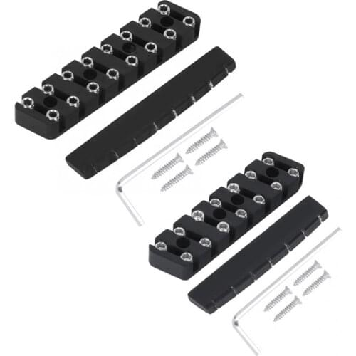 Electric Guitar Lock Nut Metal and Camel Bone Guitar String Locking Nut 7-String GA888/8-String GA889 Headless Piano Pillow Set