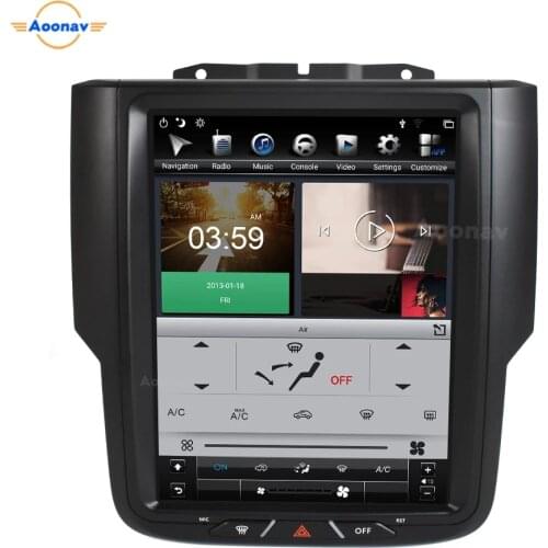 2Din HD screen head unit Car Auto Radio Multimedia stereo player For Dodge RAM 1500 2013-2018 Android 128GB support carplay