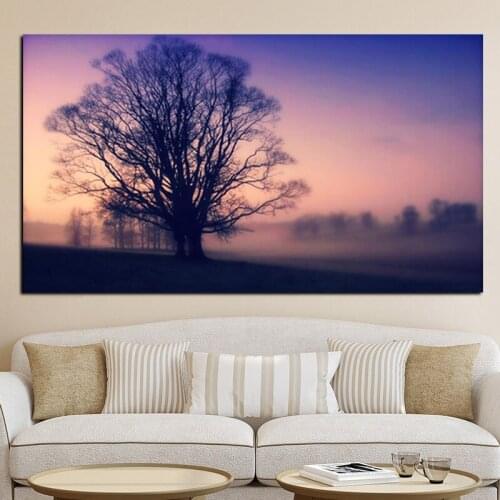 Canvas Landscape Painting Mist Scenery Canvas Poster Print for living room bedroom home decoration
