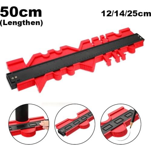 12/25/50cm Profile contour Gauge Tiling Laminate Edge Shaping Construction Contour Duplication Gauge Wood Ruler Measuring Tools