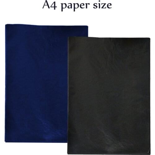 20sheets/bag Transfer Paper Graphite Carbon Painting Carbon Coated Paper Art Tools Painting Materials Blue and Black 2021