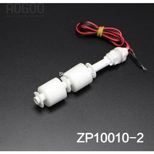 M10*100MM Dual Level Control PP Water Level Sensor Liquid Plastic Float Switch Tank 220V ZP10010-2 2A1