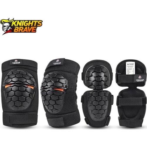 Motorcycle Knee & Elbow Motocross Knee Protector Guard MTB Ski Protective Gear Kneepad Moto Knee Protective Gear